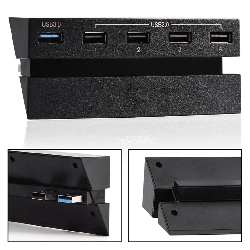 ZERONE USB 3.0/2.0 Expansion Hub, 5 Ports USB Splittter with LED Indicators - Includes 4 USB 2.0 Port and 1 USB 3.0 Port- Fit for Gaming Console - Image 3